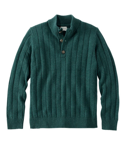 Men's Riverton Wool/Cotton Sweater, Mockneck - L.L.Bean Essential