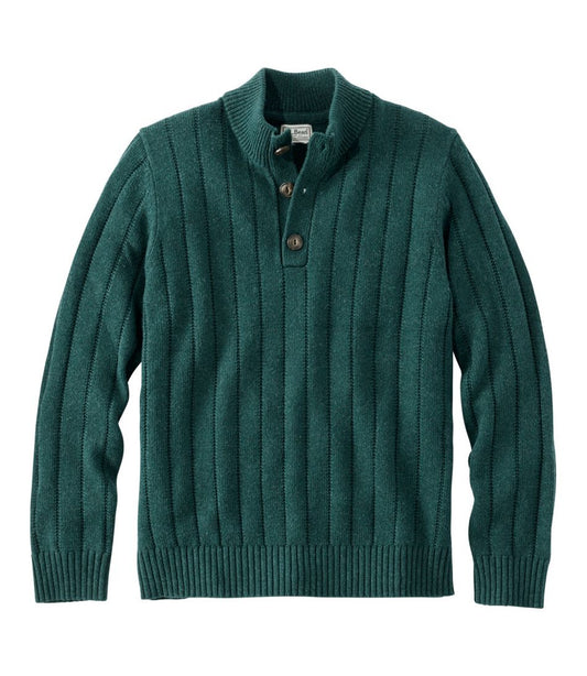 Men's Riverton Wool/Cotton Sweater, Mockneck - L.L.Bean Essential