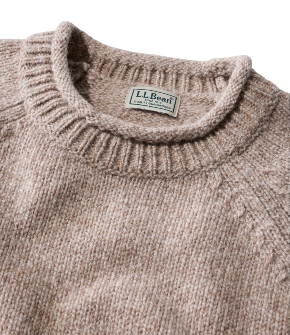 Men's Bean's Classic Ragg Wool Sweater, Rollneck - L.L.Bean Quality