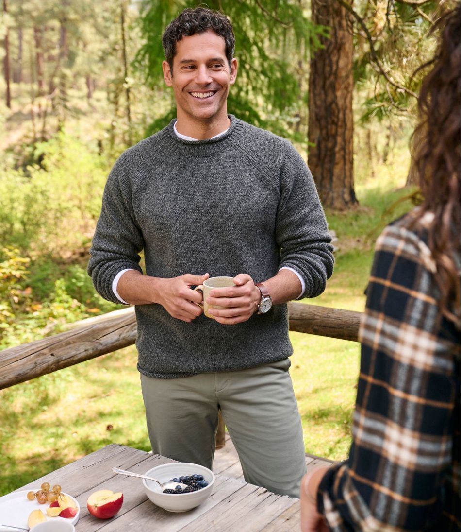 Men's Bean's Classic Ragg Wool Sweater, Rollneck - L.L.Bean Quality