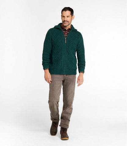 Men's Signature Cotton Fisherman Sweater, Full-Zip - L.L.Bean Value