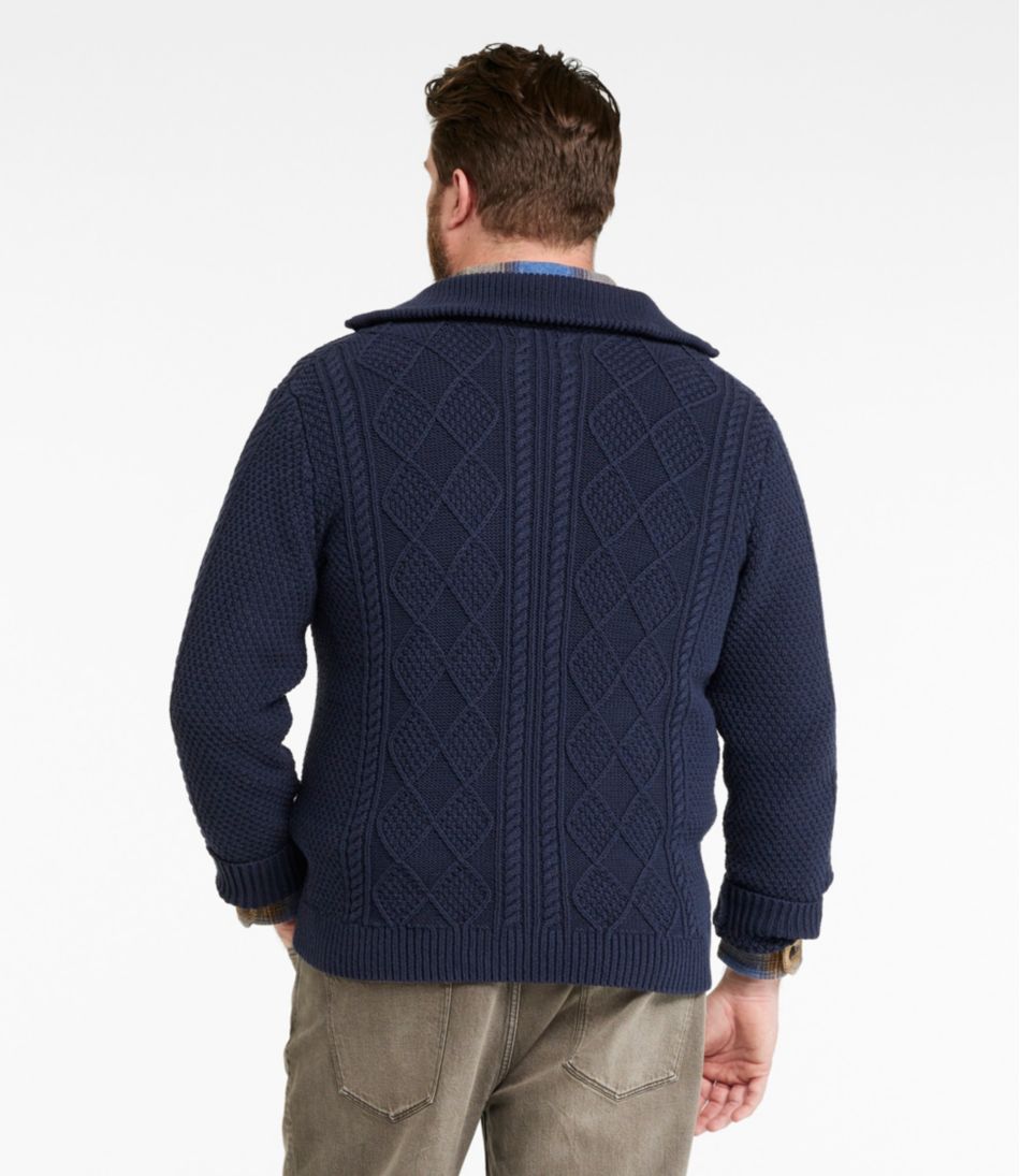 Men's Signature Cotton Fisherman Sweater, Full-Zip - L.L.Bean Value