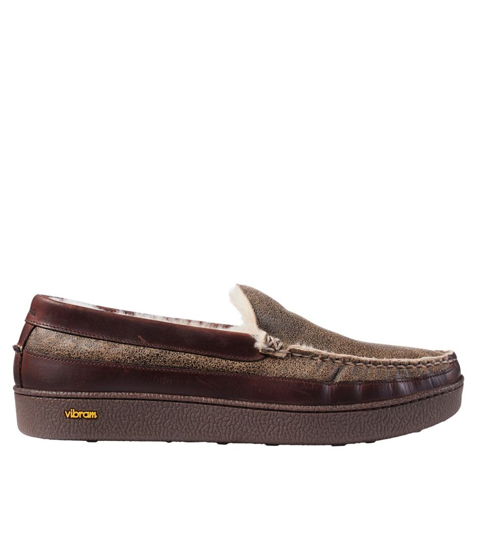 Men's Lodge Moc Vibram® Slippers, Shearling - L.L.Bean Quality