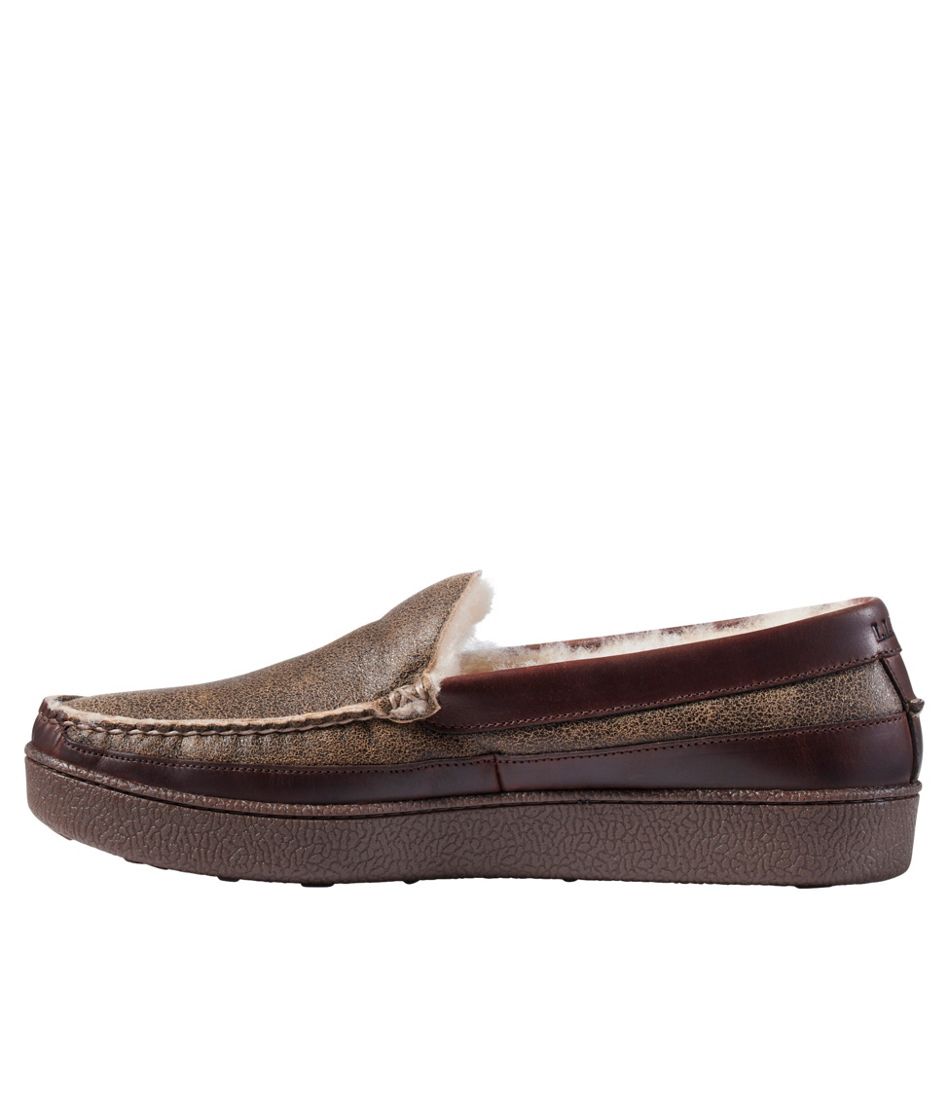 Men's Lodge Moc Vibram® Slippers, Shearling - L.L.Bean Quality