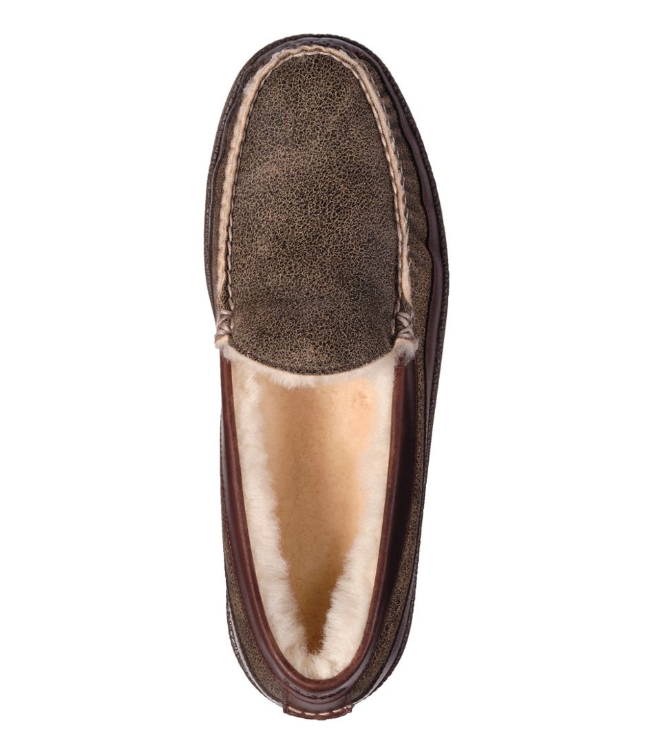 Men's Lodge Moc Vibram® Slippers, Shearling - L.L.Bean Quality