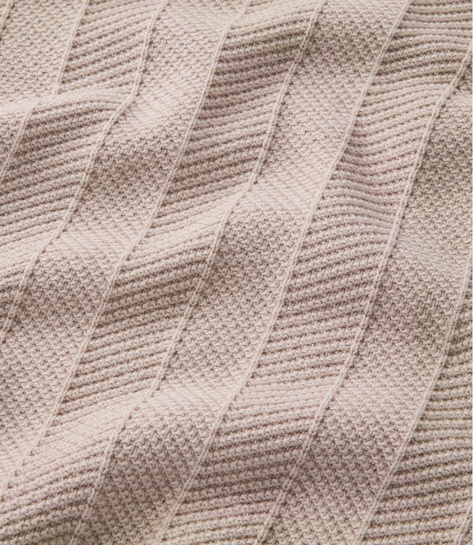 Men's Sunwashed Textured Cotton Sweater, Herringbone 1/4 Zip - L.L.Bean Essential