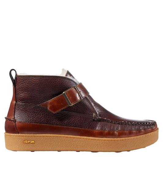 Men's Lodge Moc Vibram® Buckle Boots, Shearling - L.L.Bean Value