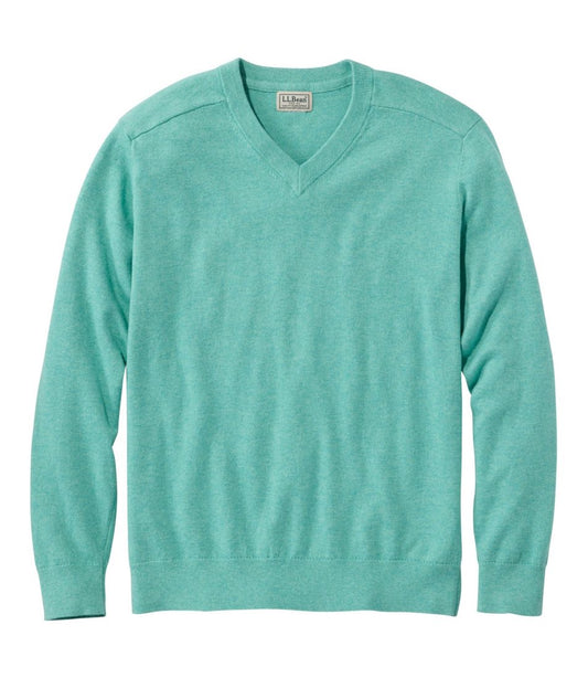 Men's All Seasons Cotton Blend Sweater, V-Neck - L.L.Bean Latest