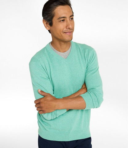 Men's All Seasons Cotton Blend Sweater, V-Neck - L.L.Bean Latest