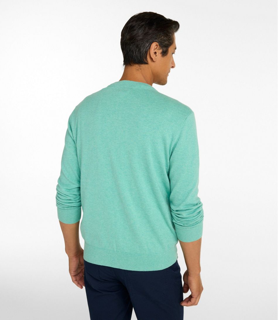 Men's All Seasons Cotton Blend Sweater, V-Neck - L.L.Bean Latest