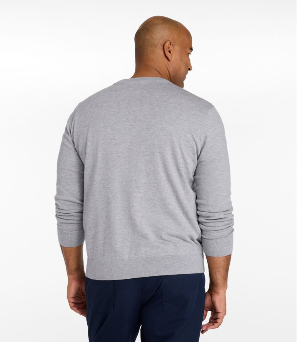 Men's All Seasons Cotton Blend Sweater, V-Neck - L.L.Bean Latest
