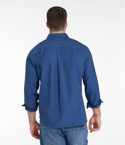 Men's Sunwashed Oxford Shirt, Slightly Fitted Untucked Fit, Stripe - L.L.Bean Trusted