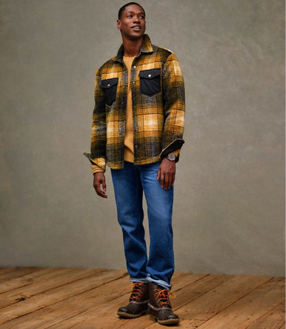 Men's Signature Mixed Media Fleece Shirt Jacket, Plaid - L.L.Bean Customer Favorite