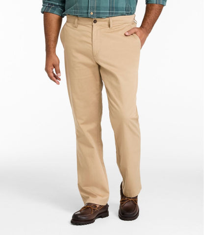 Men's Sunwashed Khaki Pants, Standard Fit, Straight Leg - L.L.Bean Trusted