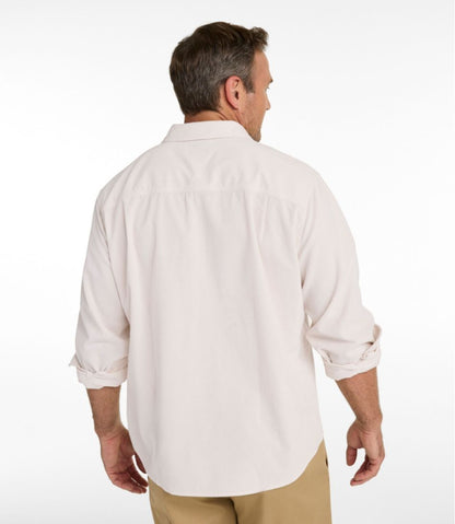 Men's Sunwashed Corduroy Shirt, Slightly Fitted Untucked Fit - L.L.Bean Essential