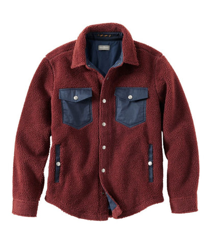 Men's Signature Mixed Media Fleece Shirt Jacket - L.L.Bean Everyday