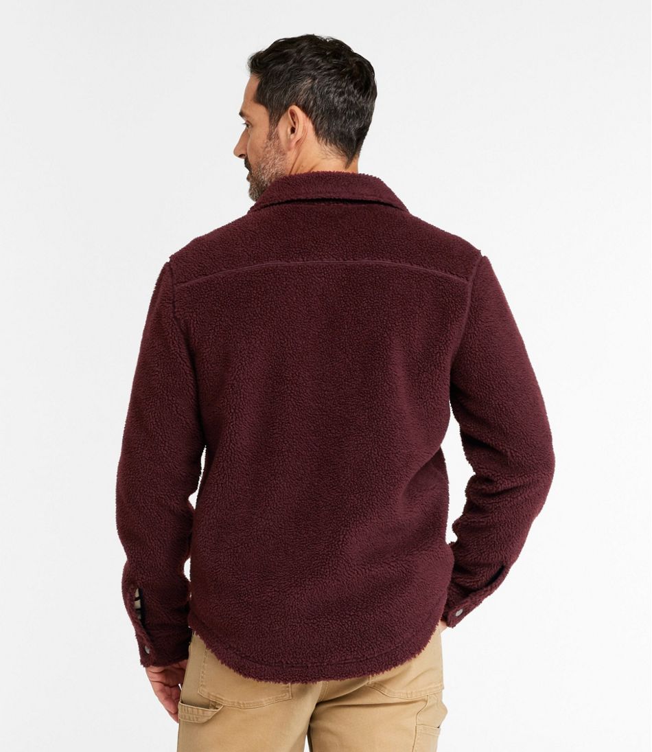 Men's Signature Mixed Media Fleece Shirt Jacket - L.L.Bean Everyday