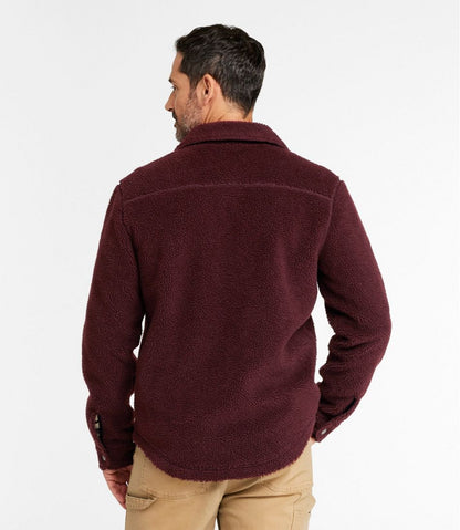 Men's Signature Mixed Media Fleece Shirt Jacket - L.L.Bean Everyday