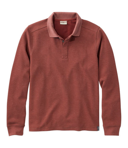 Men's Mountainside Micro Waffle Polo, Long-Sleeve - L.L.Bean Great Value