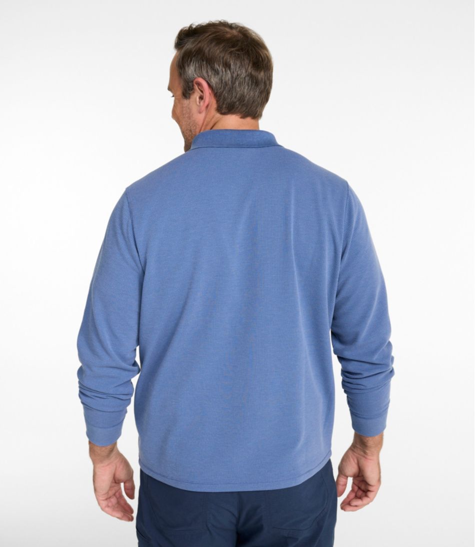 Men's Mountainside Micro Waffle Polo, Long-Sleeve - L.L.Bean Great Value