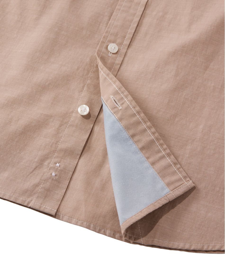 Men's Comfort Stretch Performance® Chambray Shirt, Short-Sleeve, Slightly Fitted Untucked Fit - L.L.Bean Latest