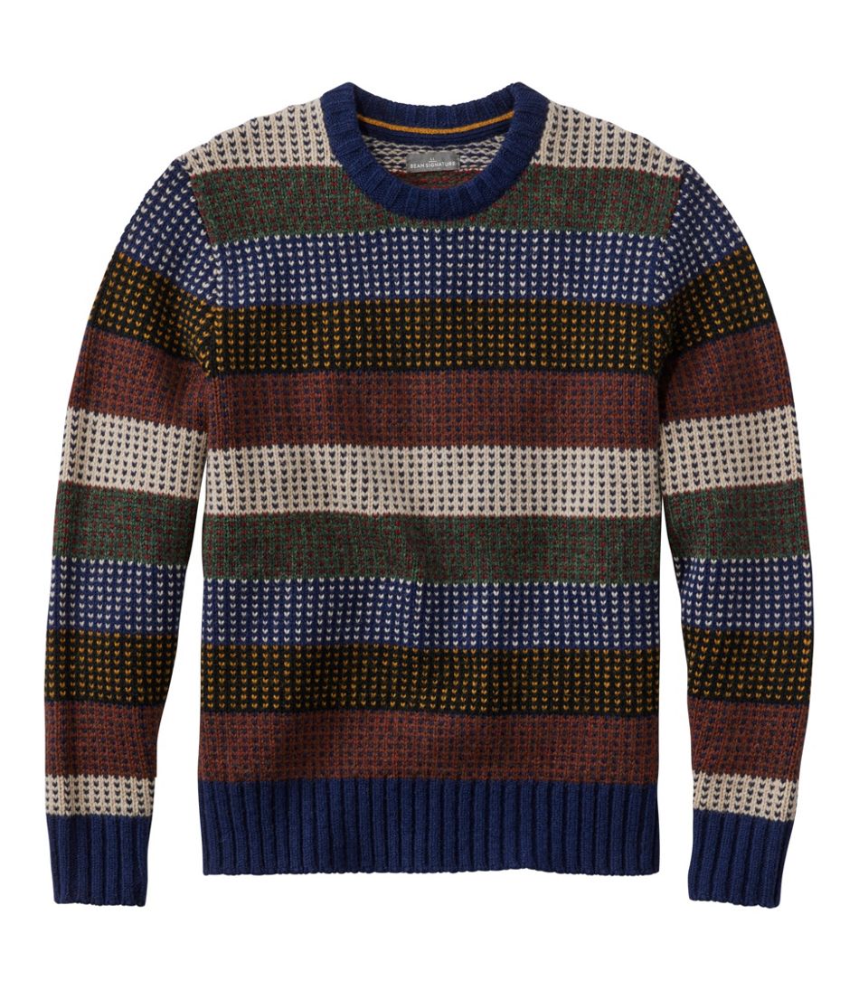 Men's Signature 1980 Matinicus Rock Sweater, Crewneck, Stripe - L.L.Bean Essential
