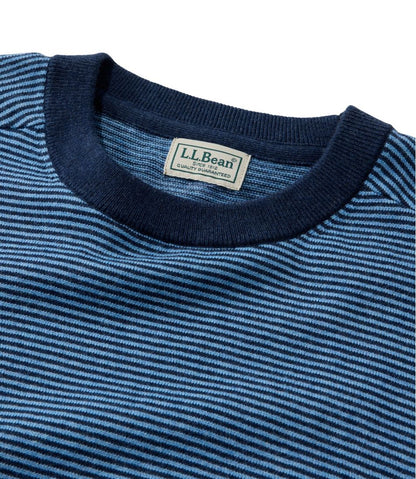 Men's All Seasons Cotton Blend Sweater, Crewneck, Stripe - L.L.Bean Customer Favorite