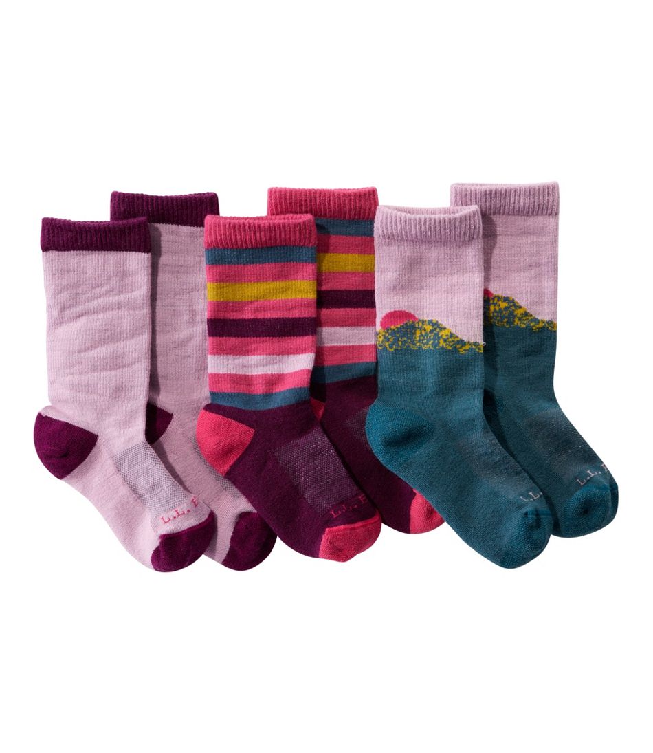 Kids' Camden Trail Socks, 3-Pack - L.L.Bean Customer Favorite