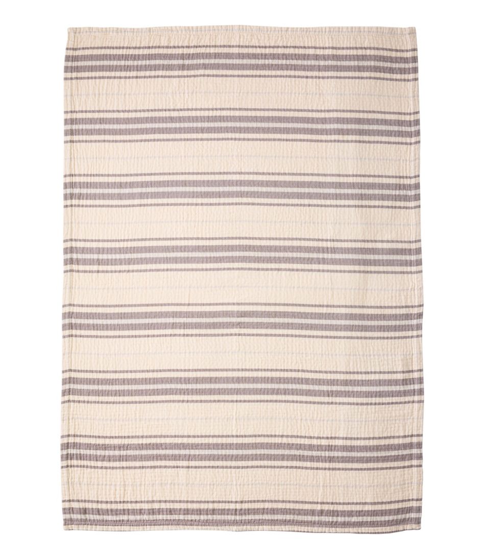 Lightweight Cotton Gauze Throw, Stripe - L.L.Bean Great Value