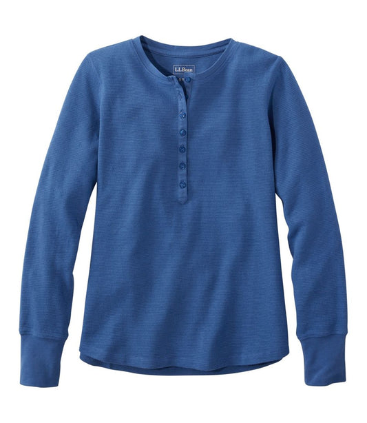 Women's Waffle-Knit Henley - L.L.Bean Essential