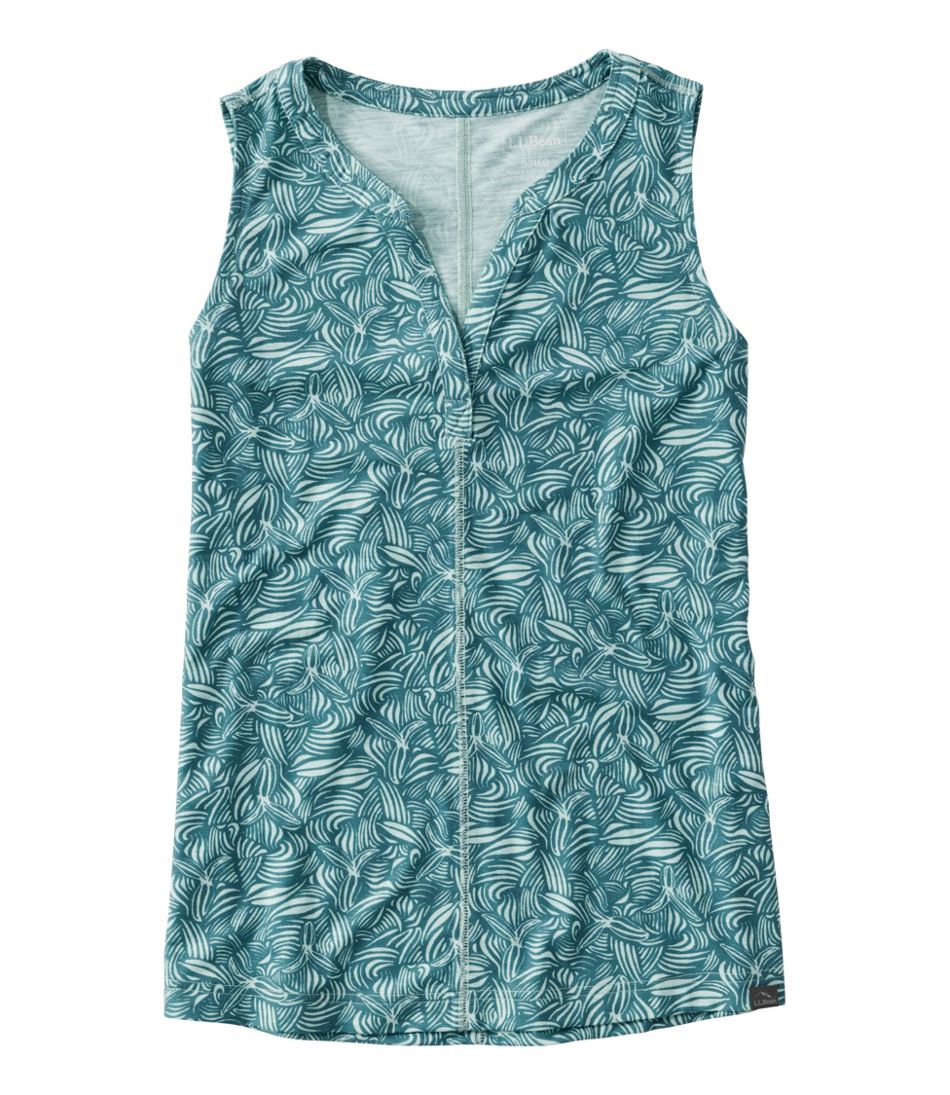 Women's Streamside Tank, Splitneck Print - L.L.Bean Value