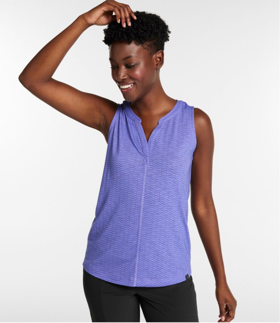 Women's Streamside Tank, Splitneck Print - L.L.Bean Value