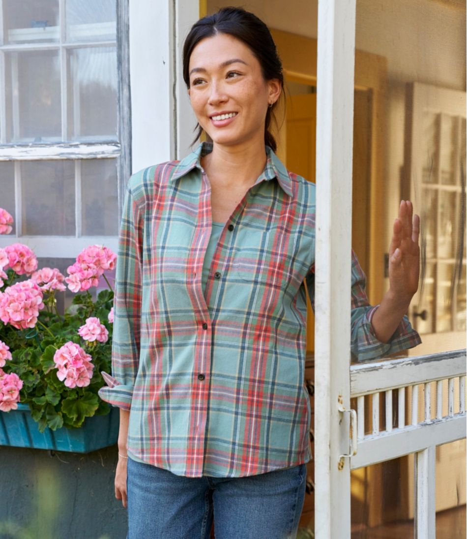 Women's Scotch Plaid Flannel Shirt, Relaxed - L.L.Bean Essential