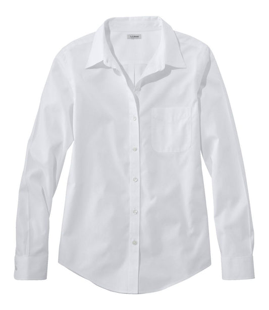 Women's Wrinkle-Free Pinpoint Oxford Shirt, Long-Sleeve Relaxed Fit - L.L.Bean Classic