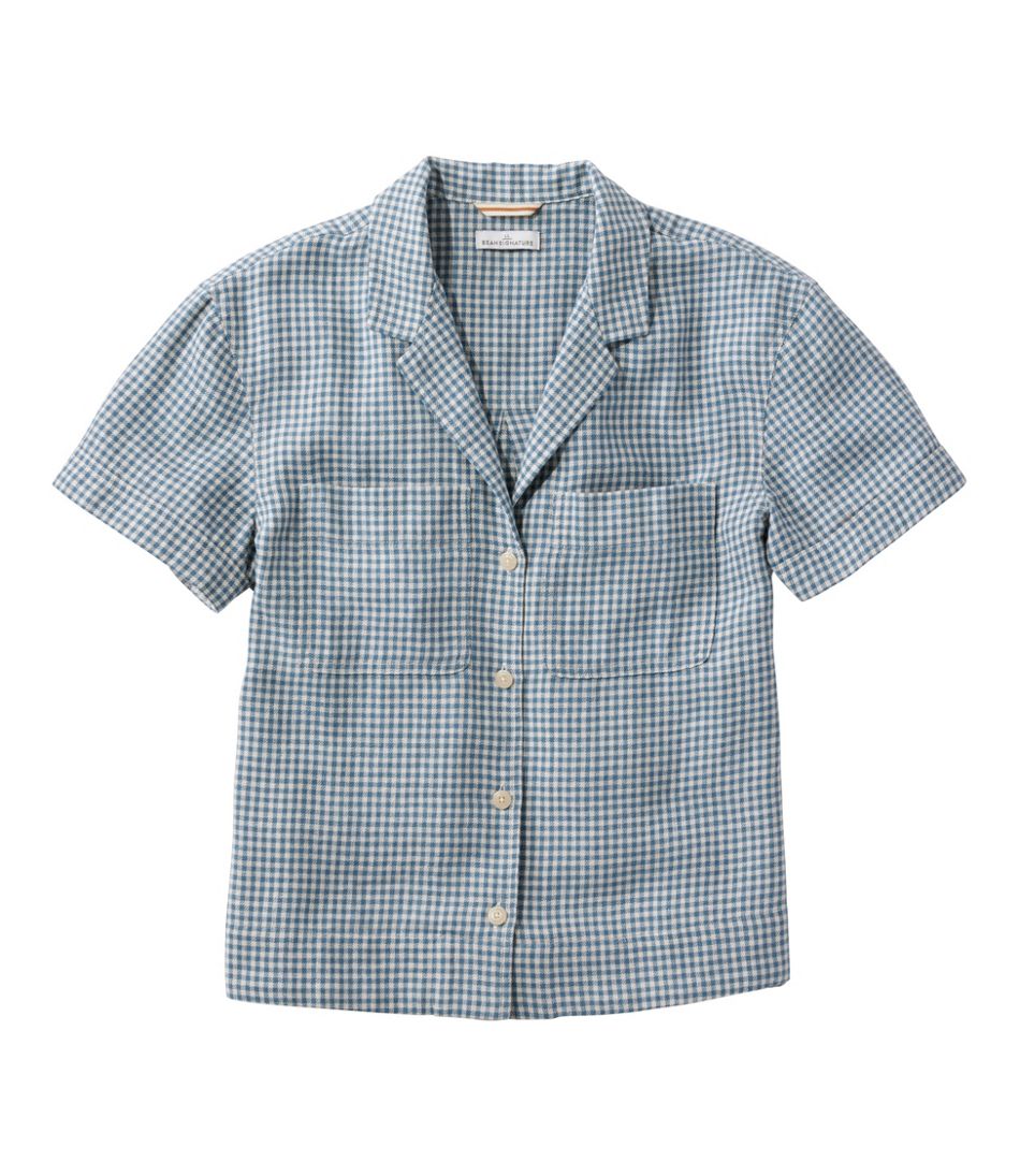 Women's Signature Hemp/Cotton Camp Shirt, Short-Sleeve - L.L.Bean Quality
