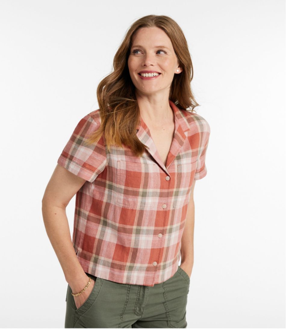 Women's Signature Hemp/Cotton Camp Shirt, Short-Sleeve - L.L.Bean Quality