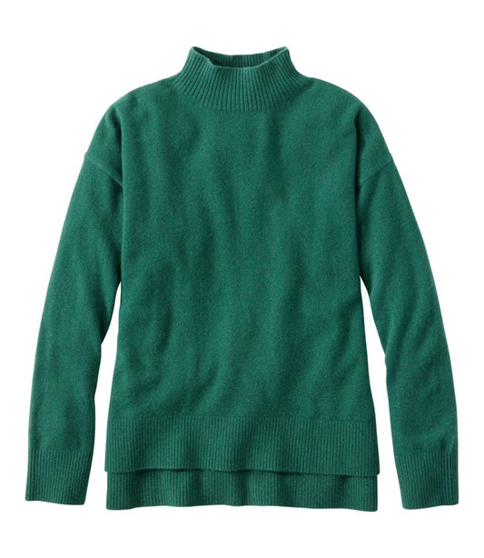 Women's Classic Cashmere Sweater, Relaxed Mockneck - L.L.Bean Latest