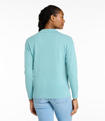 Women's Classic Cashmere Sweater, Relaxed Polo - L.L.Bean Customer Favorite