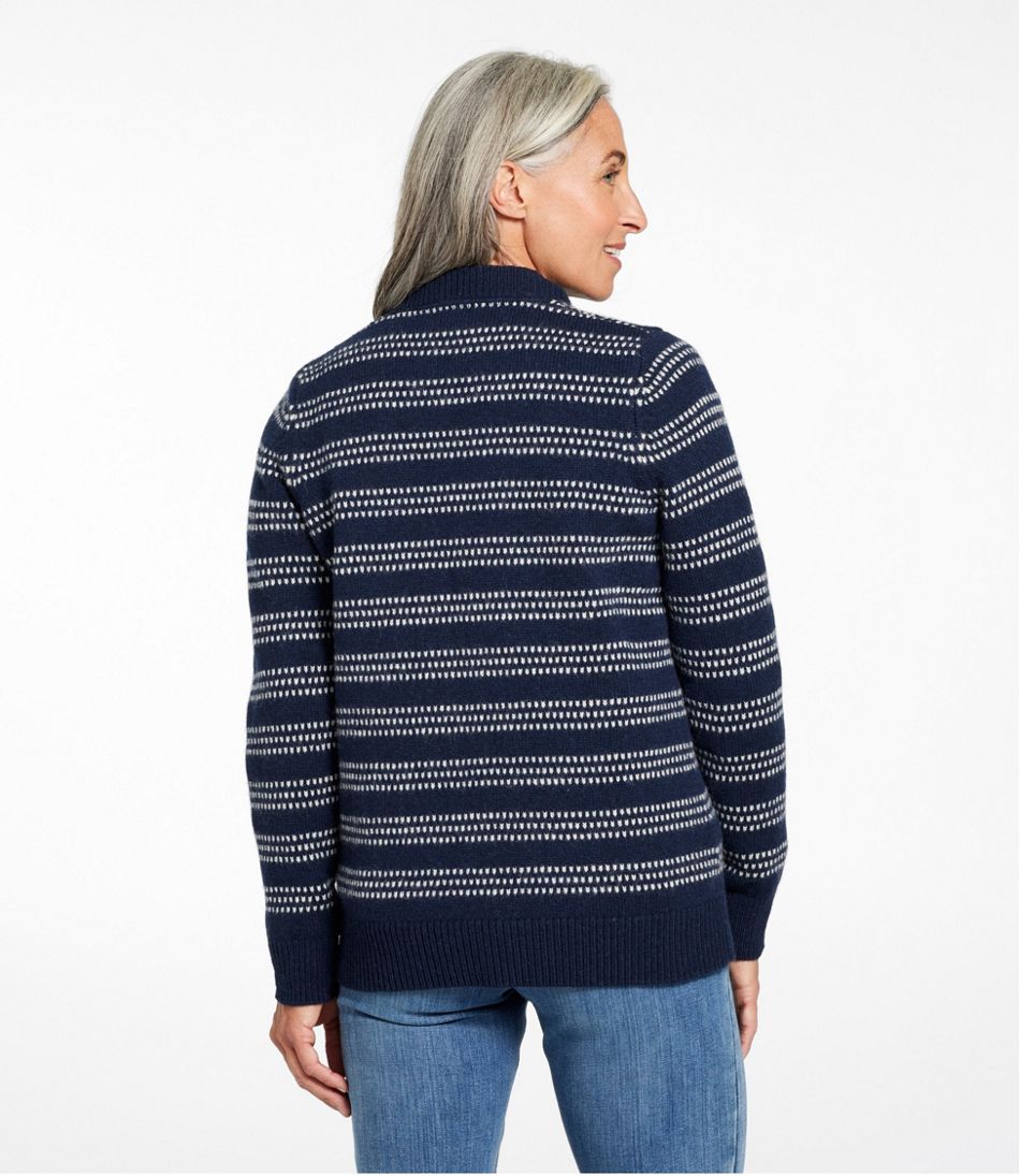 Women's Bean's Classic Ragg Wool Sweater, Button-Front Cardigan Novelty - L.L.Bean Customer Favorite