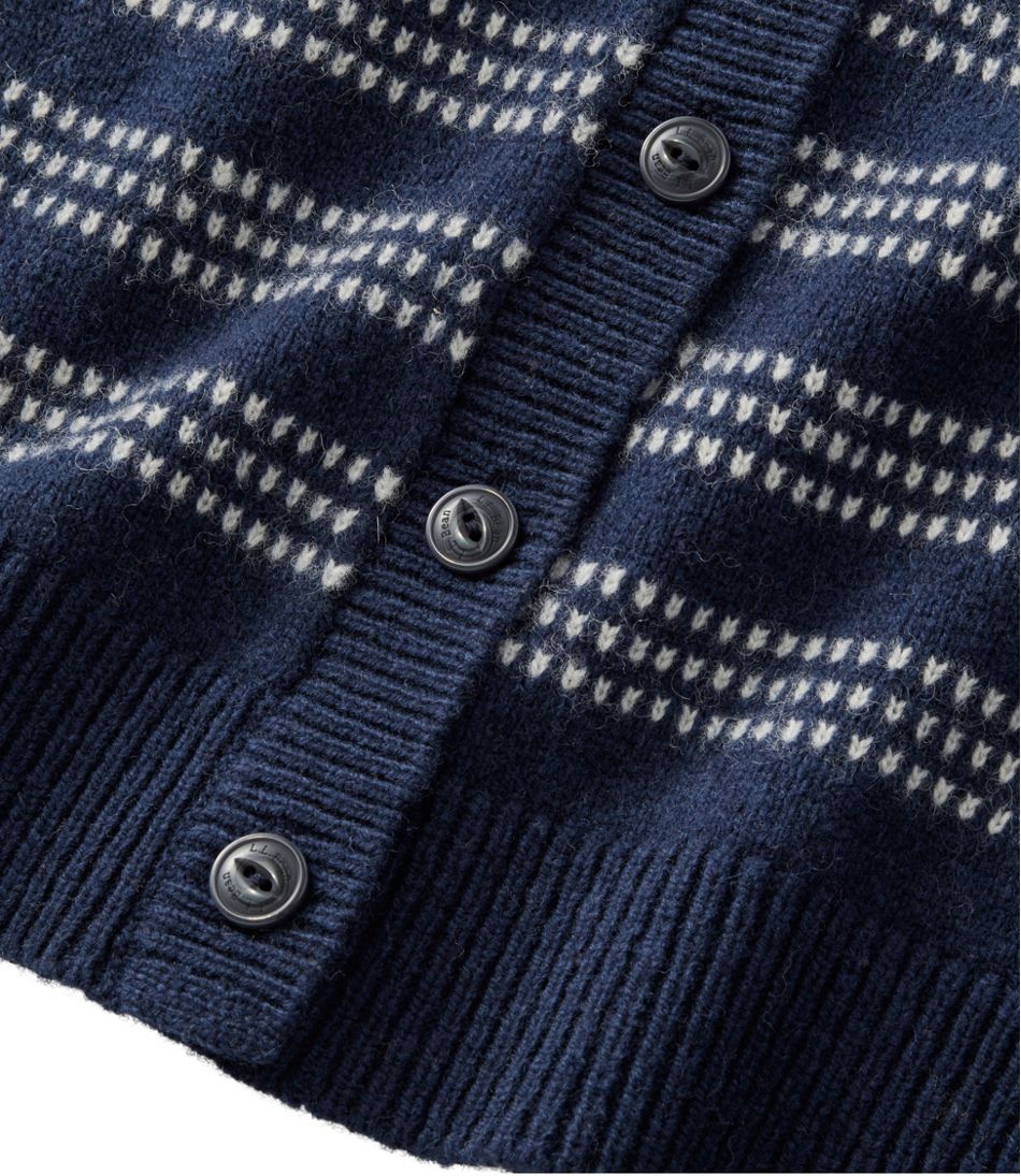 Women's Bean's Classic Ragg Wool Sweater, Button-Front Cardigan Novelty - L.L.Bean Customer Favorite