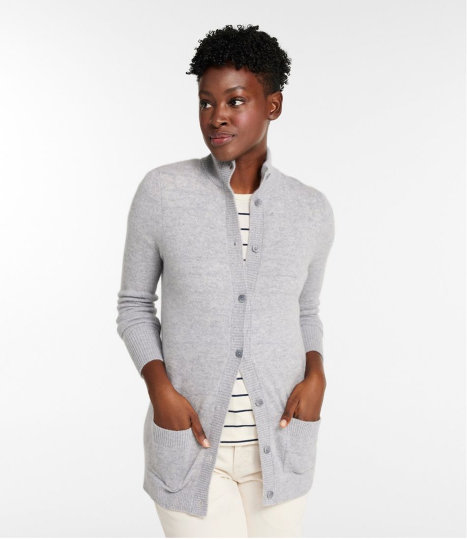 Women's Classic Cashmere Button-Front Cardigan - L.L.Bean Classic