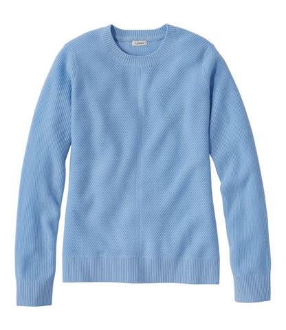 Women's Classic Cashmere Textured Sweater, Crewneck - L.L.Bean Trusted