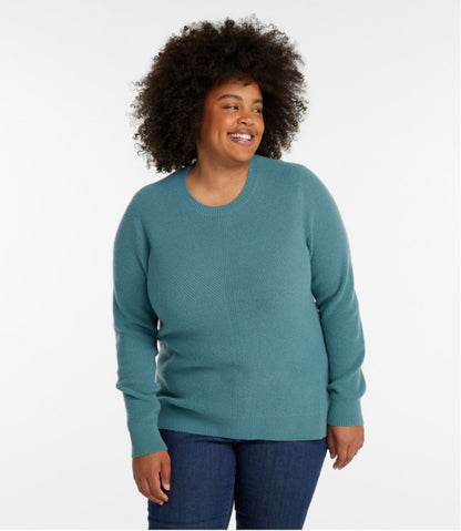 Women's Classic Cashmere Textured Sweater, Crewneck - L.L.Bean Trusted