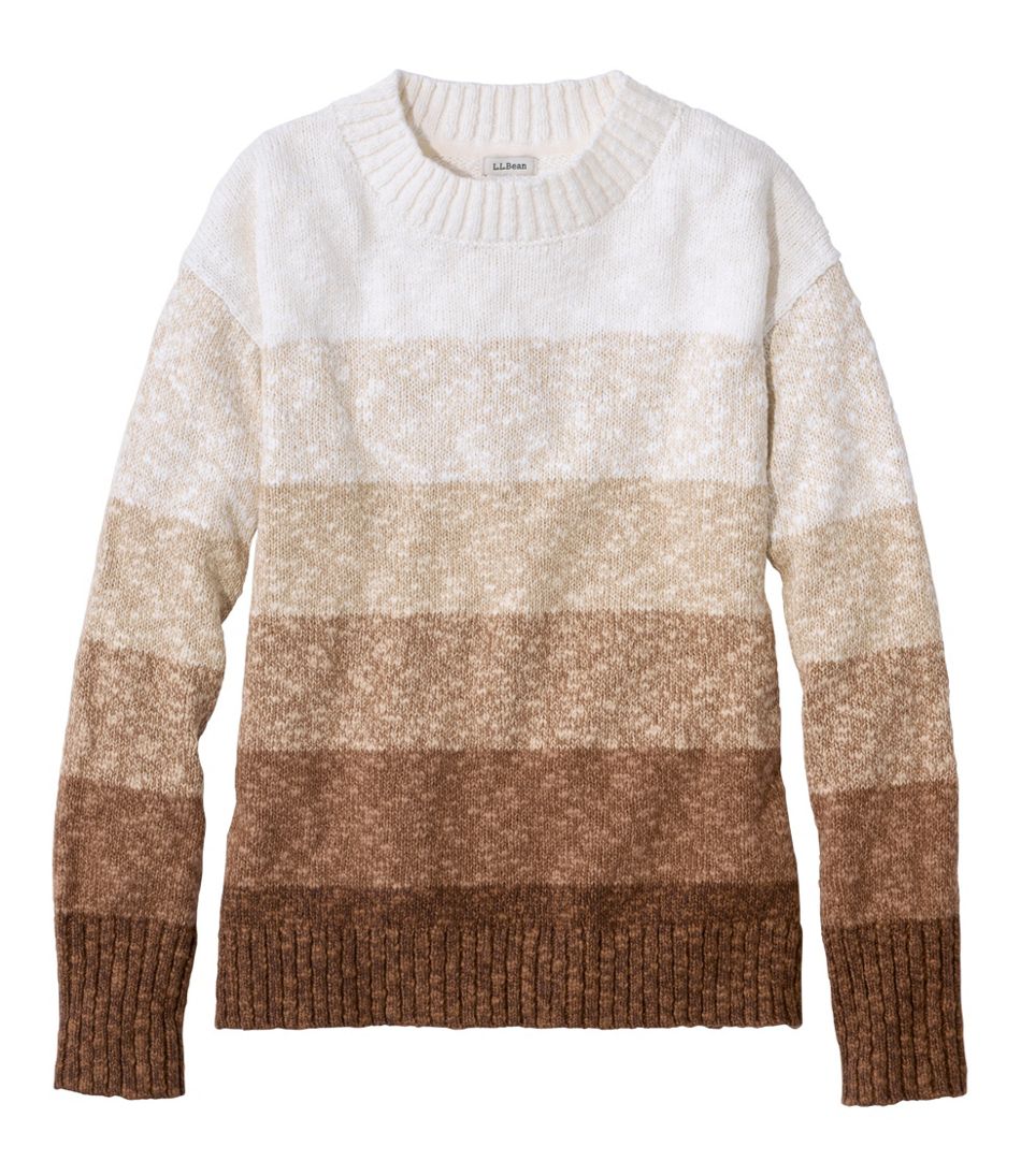 Women's Cotton Ragg Sweater, Crewneck Stripe - L.L.Bean Customer Favorite