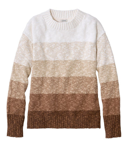 Women's Cotton Ragg Sweater, Crewneck Stripe - L.L.Bean Customer Favorite