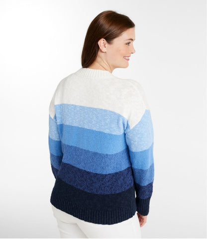 Women's Cotton Ragg Sweater, Crewneck Stripe - L.L.Bean Customer Favorite