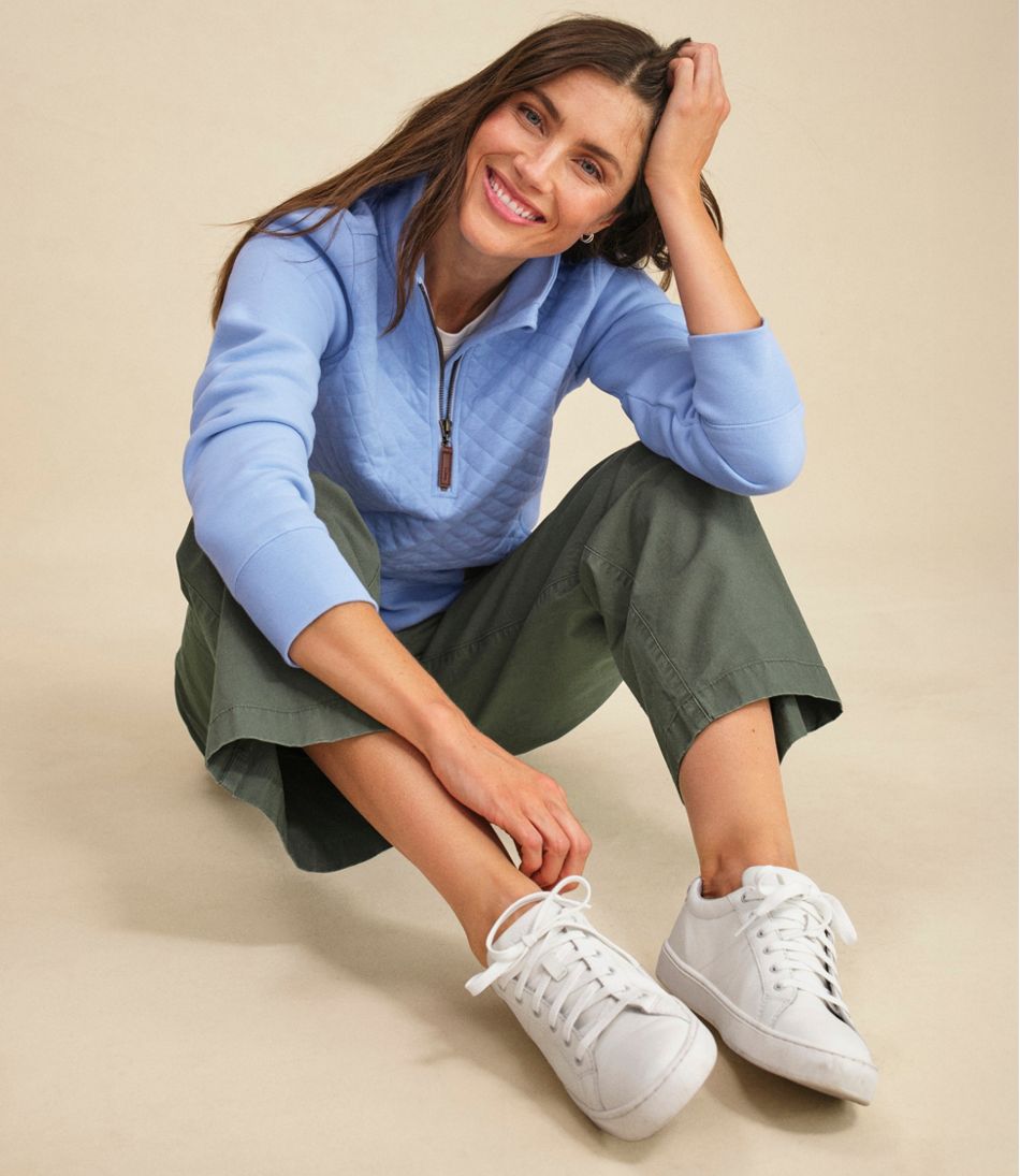 Women's Quilted Quarter-Zip Pullover - L.L.Bean Classic