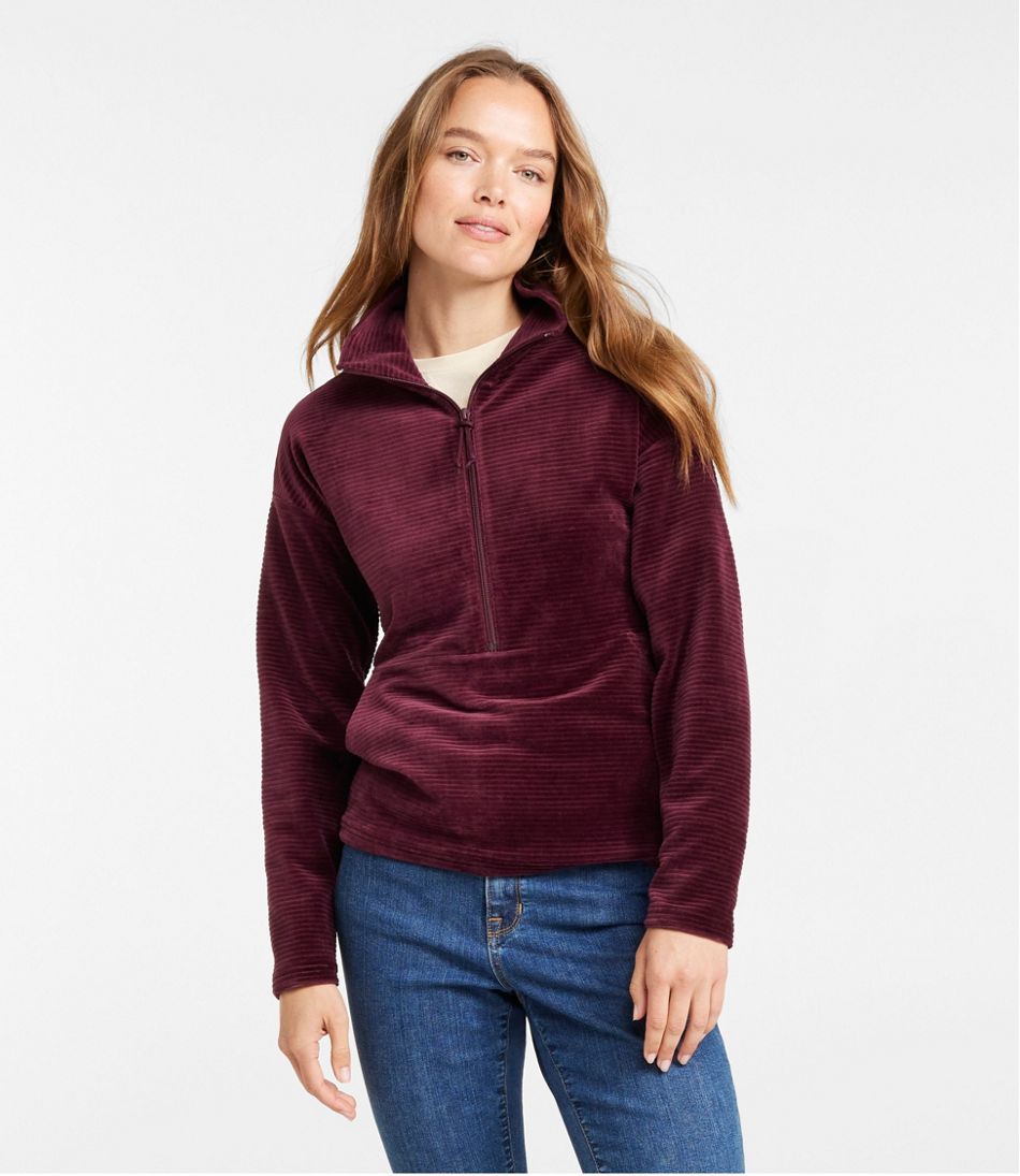 Women's Soft Stretch Corduroy Pullover, Half-Zip - L.L.Bean Latest