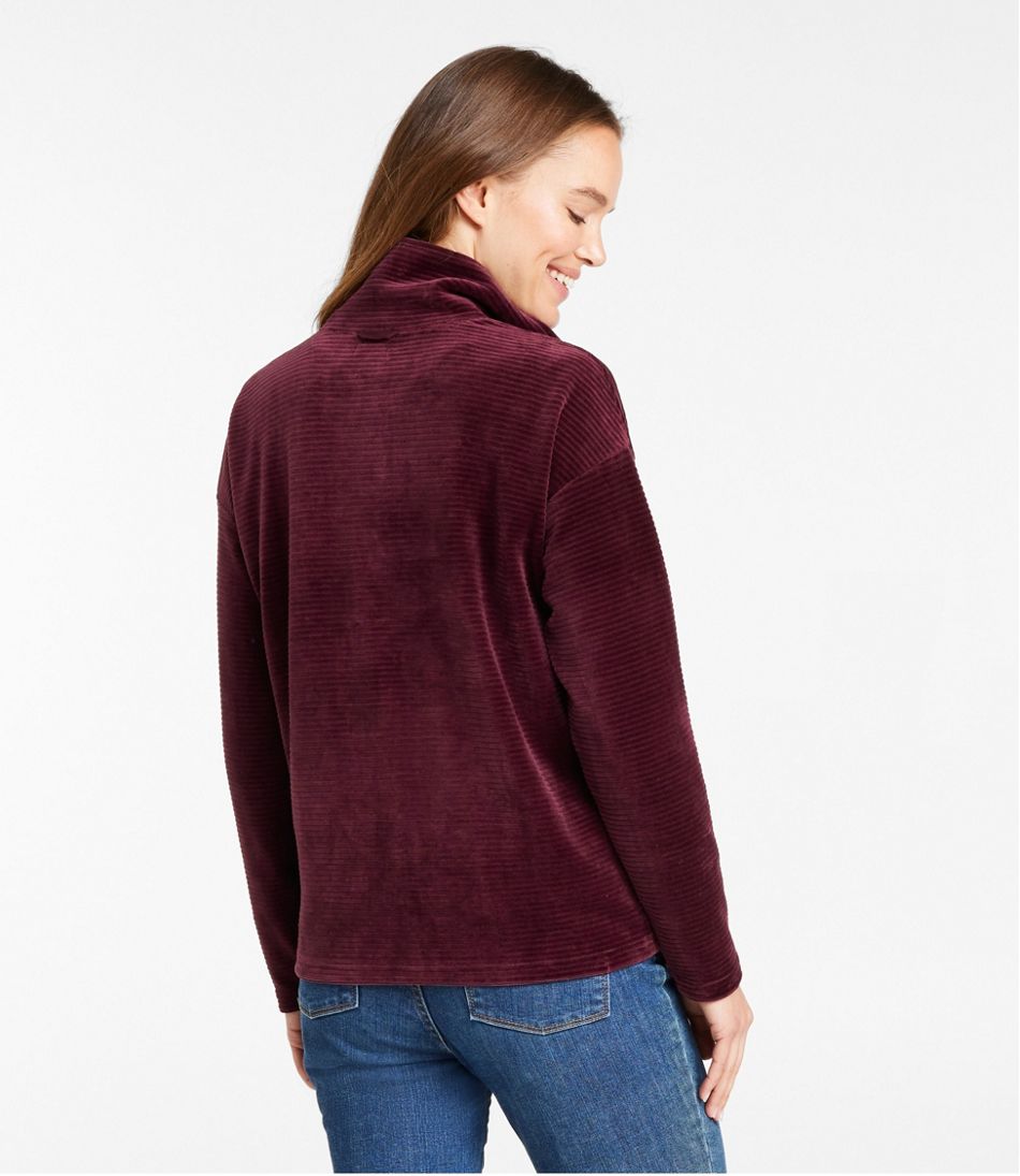 Women's Soft Stretch Corduroy Pullover, Half-Zip - L.L.Bean Latest