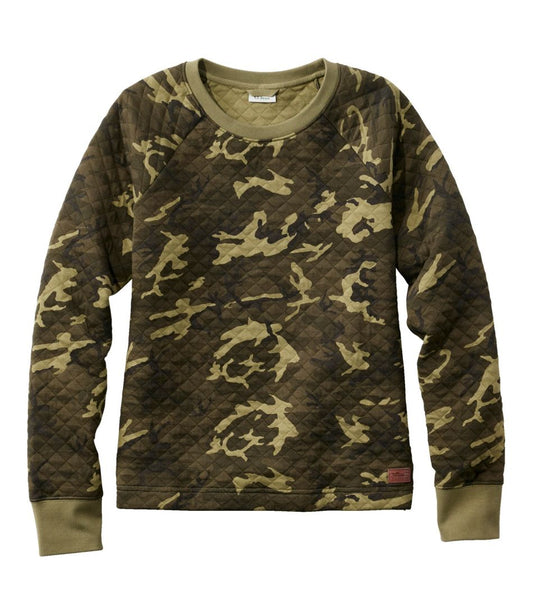 Women's Quilted Sweatshirt, Crewneck Pullover Print - L.L.Bean Everyday